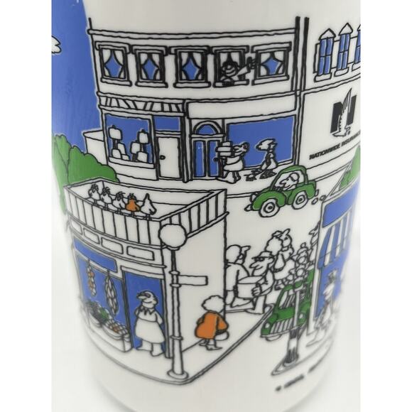 Nationwide Insurance Travel Thermos Mug 1988 Vtg Advertising - Senett - Town - Picture 9 of 13